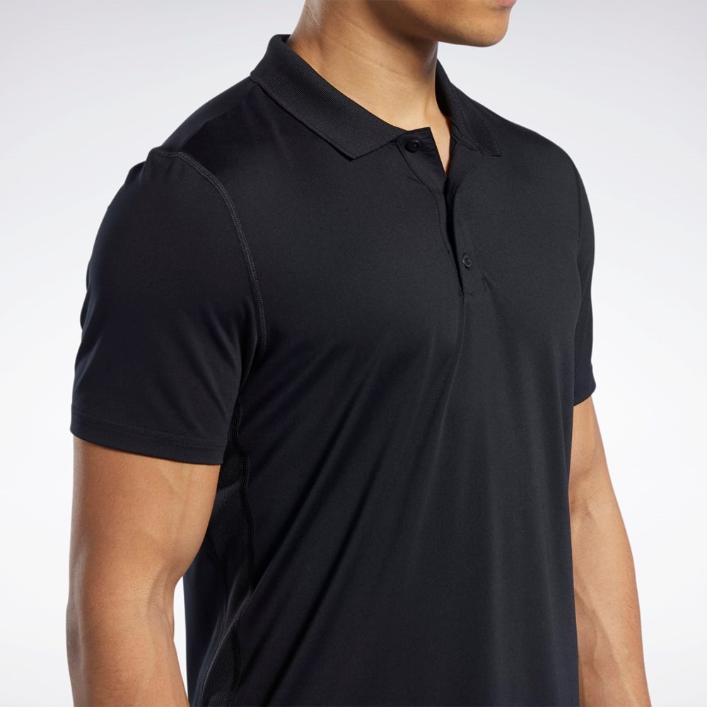 Reebok Workout Ready Polo Shirt Czarne | RDHI-37684