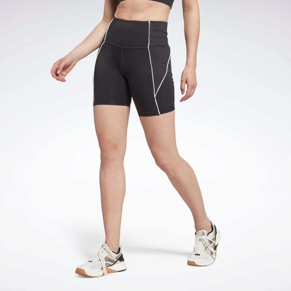 Reebok Workout Ready Poly Shorts Czarne | DMOG-54709