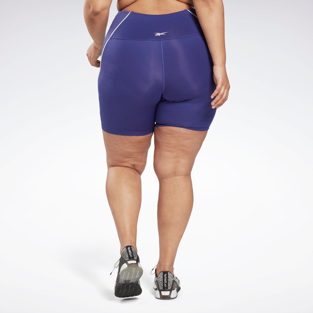 Reebok Workout Ready Poly Shorts (Plus Size) Fioletowe | WITC-10782