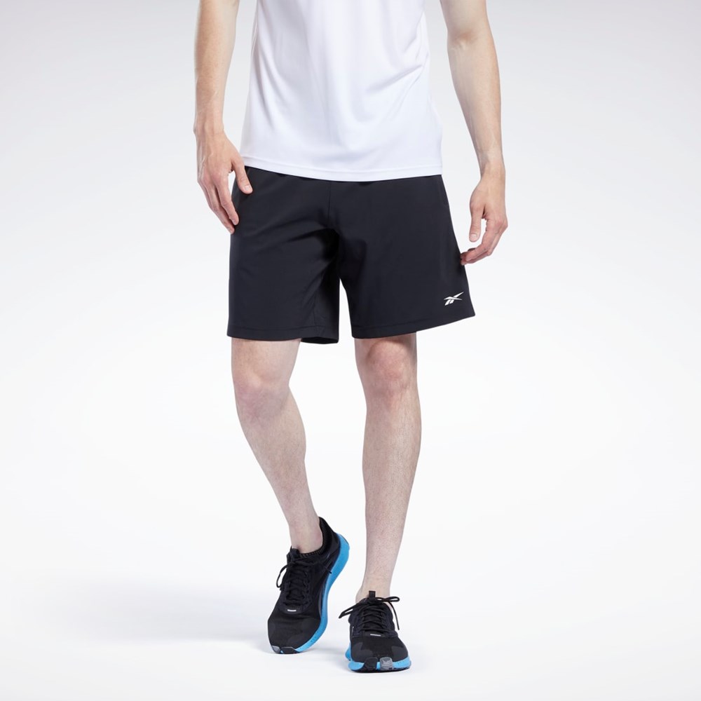 Reebok Workout Ready Shorts Czarne | PMNT-41067