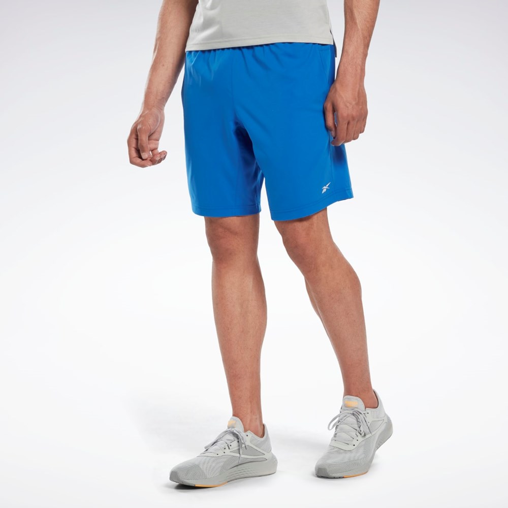 Reebok Workout Ready Shorts Niebieskie | APMH-09218