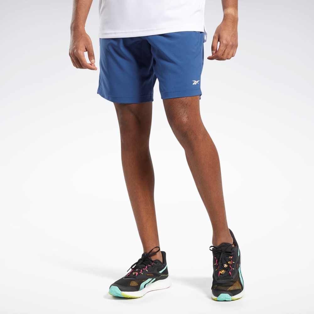 Reebok Workout Ready Shorts Niebieskie | HSEK-12369