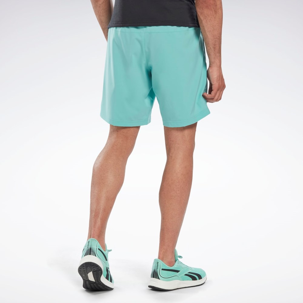 Reebok Workout Ready Shorts Semi Classic Teal | KRAW-62574