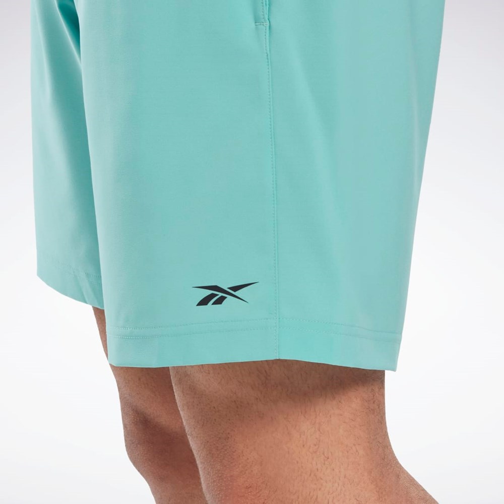 Reebok Workout Ready Shorts Semi Classic Teal | KRAW-62574