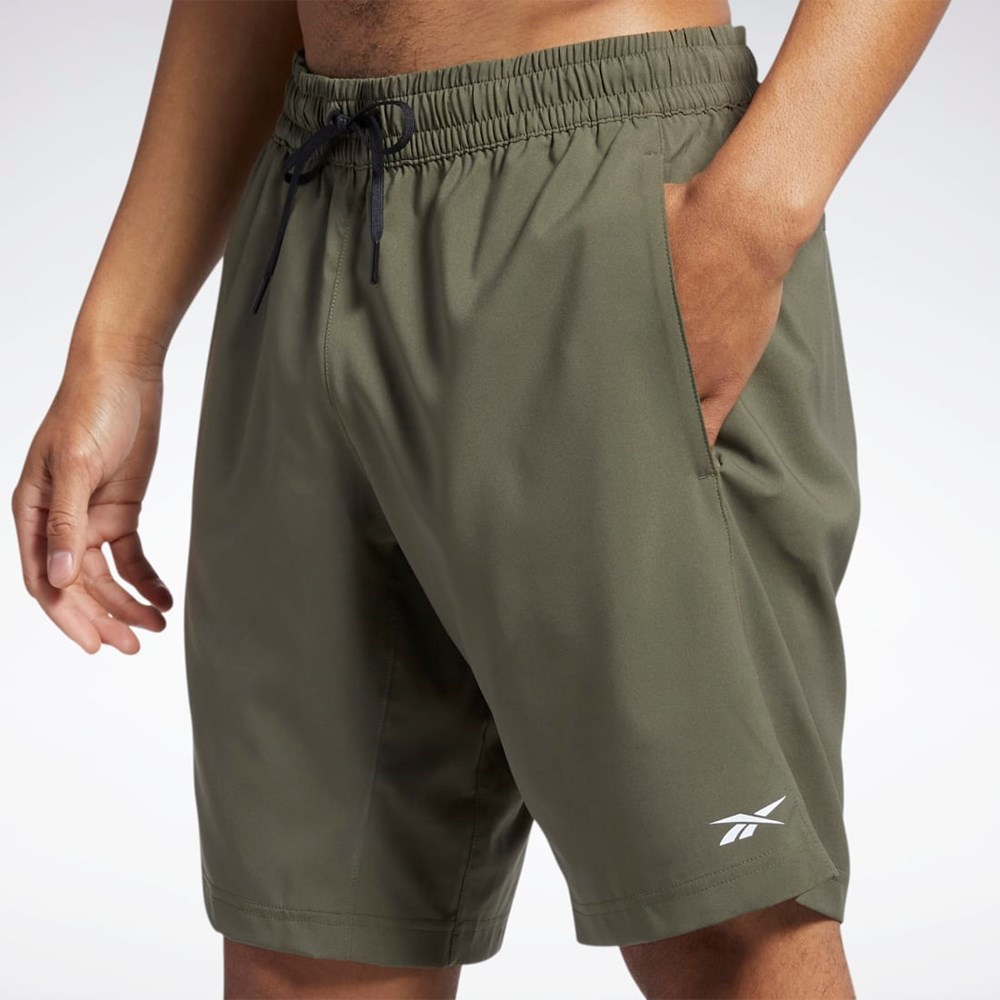 Reebok Workout Ready Shorts Zielone | EUSB-18605