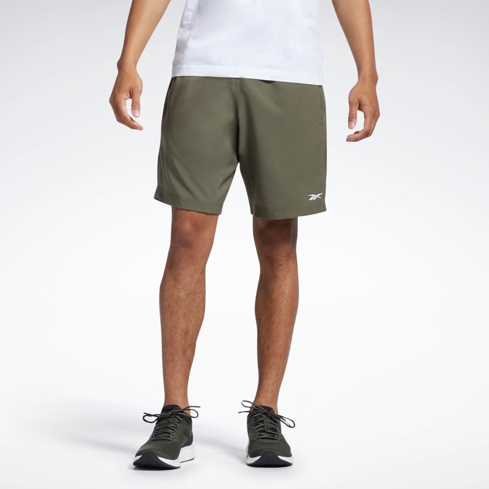 Reebok Workout Ready Shorts Zielone | EUSB-18605