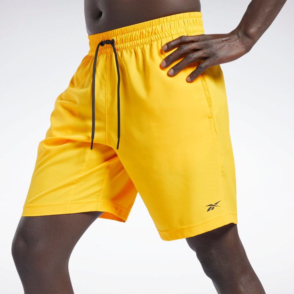 Reebok Workout Ready Shorts Złote | WVOU-01386