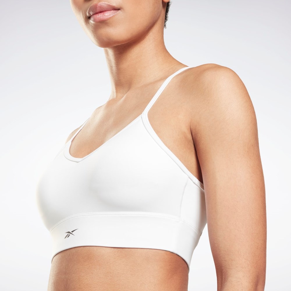 Reebok Workout Ready Sports Bra Białe | RKDZ-37841