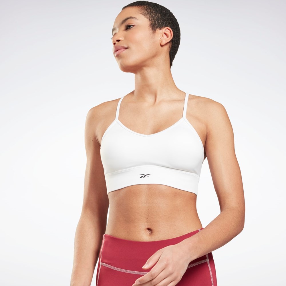 Reebok Workout Ready Sports Bra Białe | RKDZ-37841