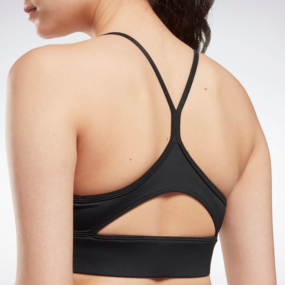 Reebok Workout Ready Sports Bra Czarne | SZVW-71456