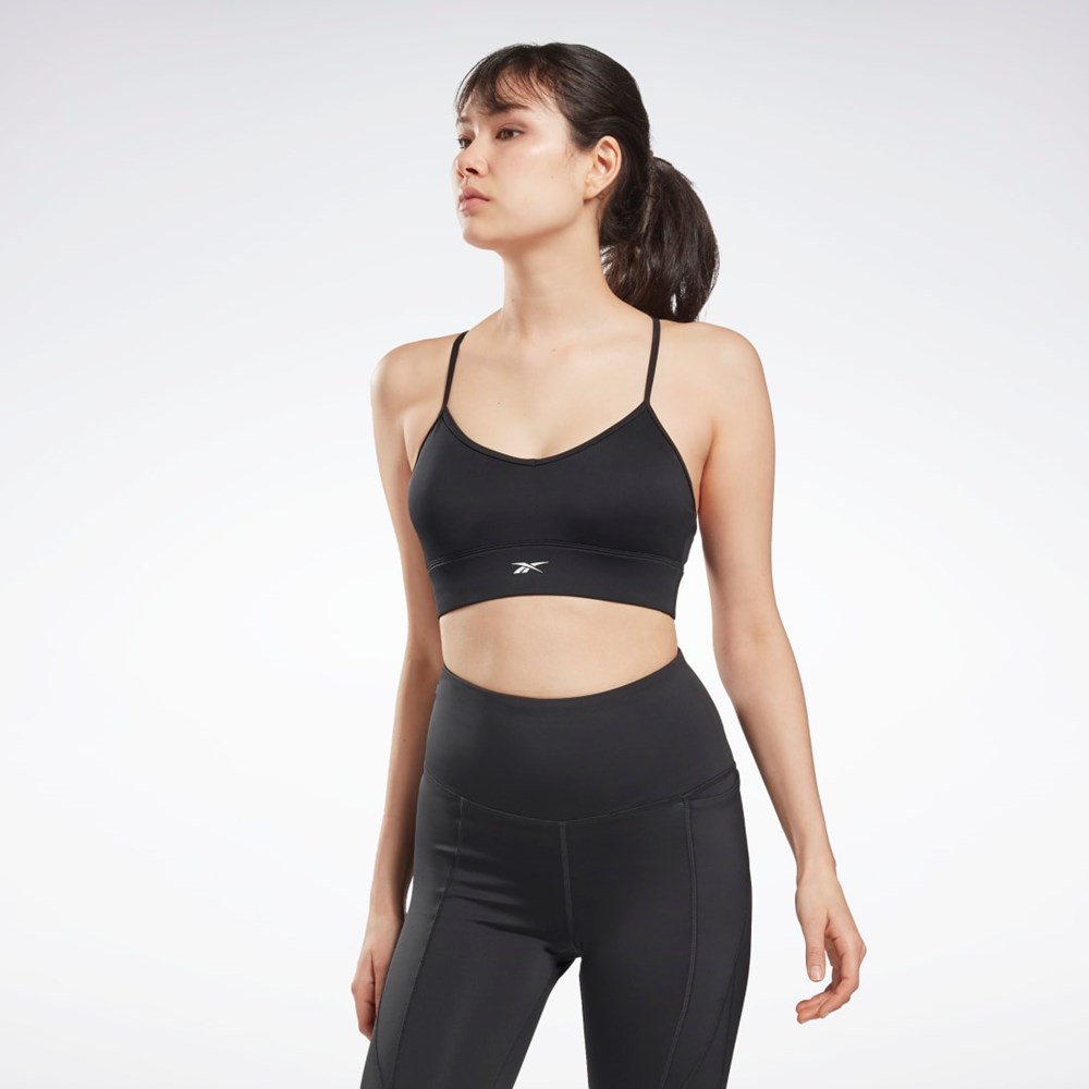 Reebok Workout Ready Sports Bra Czarne | SZVW-71456