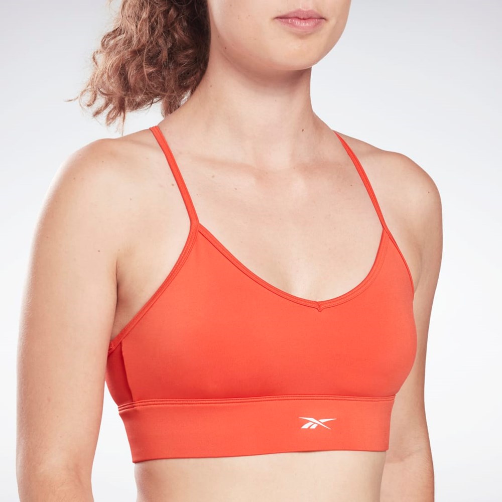 Reebok Workout Ready Sports Bra Czerwone | PUAG-58120