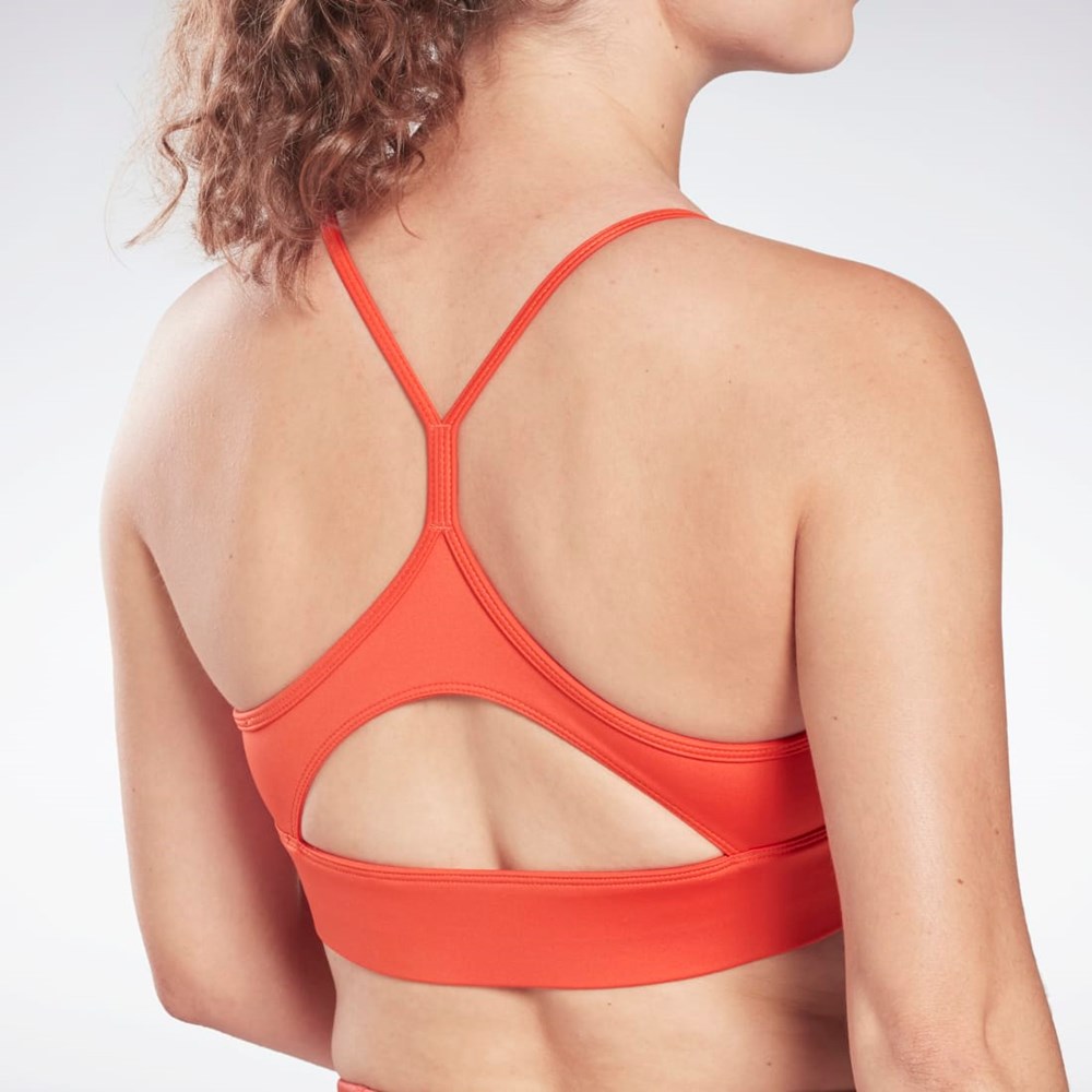 Reebok Workout Ready Sports Bra Czerwone | PUAG-58120