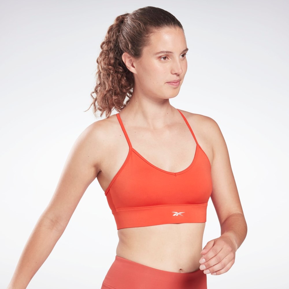 Reebok Workout Ready Sports Bra Czerwone | PUAG-58120