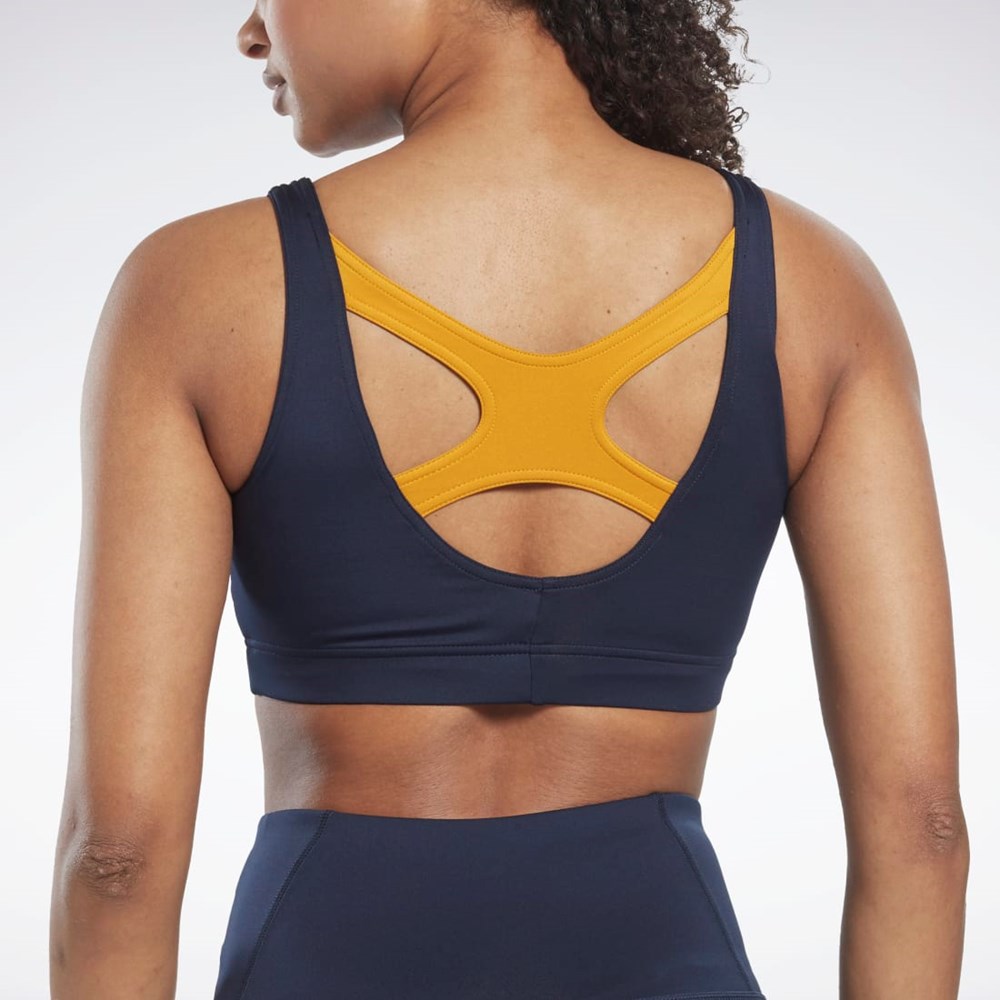 Reebok Workout Ready Sports Bra Granatowe | CNSV-24310