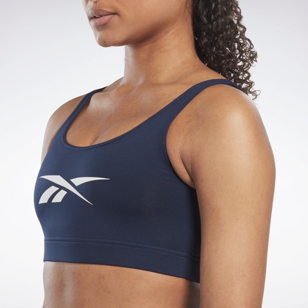 Reebok Workout Ready Sports Bra Granatowe | CNSV-24310