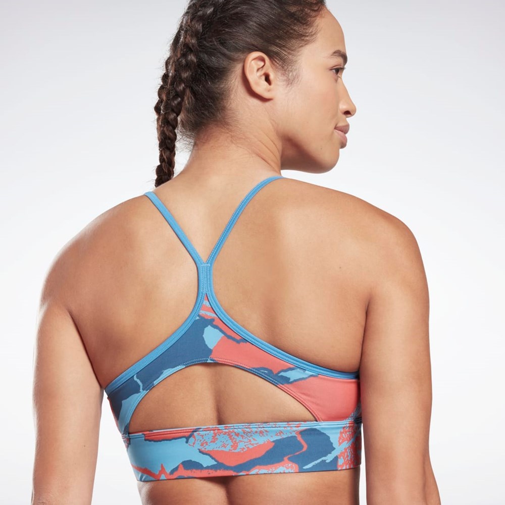 Reebok Workout Ready Sports Bra Niebieskie | ZTLI-72548