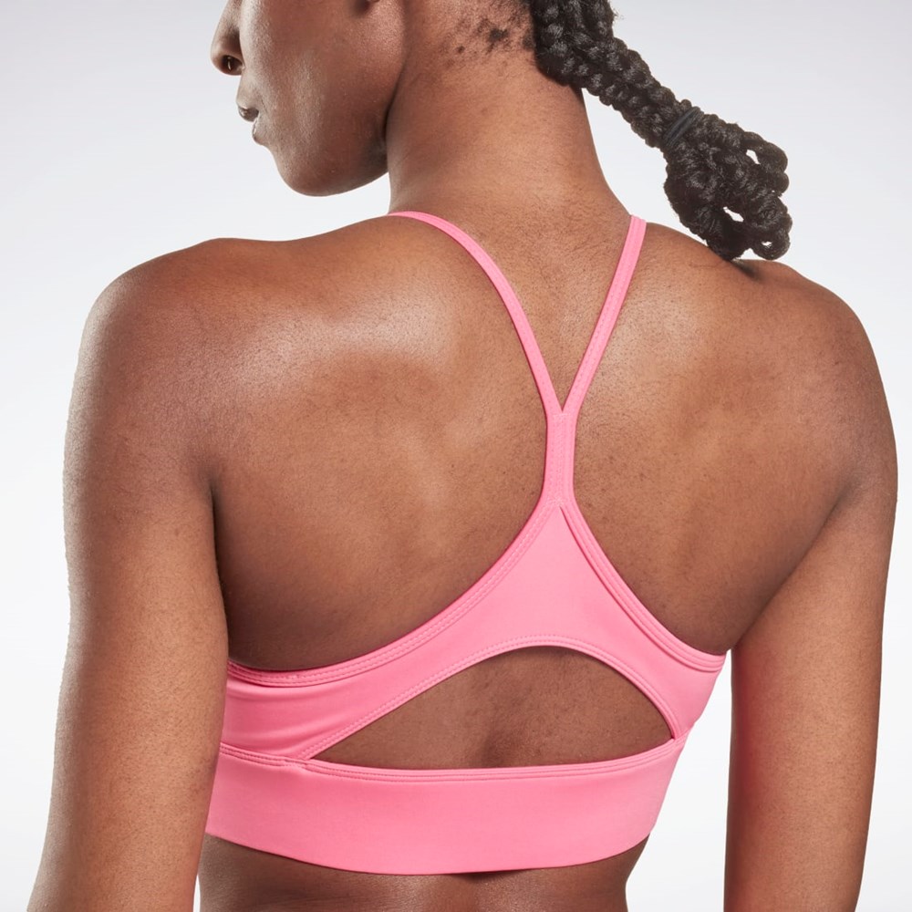 Reebok Workout Ready Sports Bra Różowe | QOTX-59643