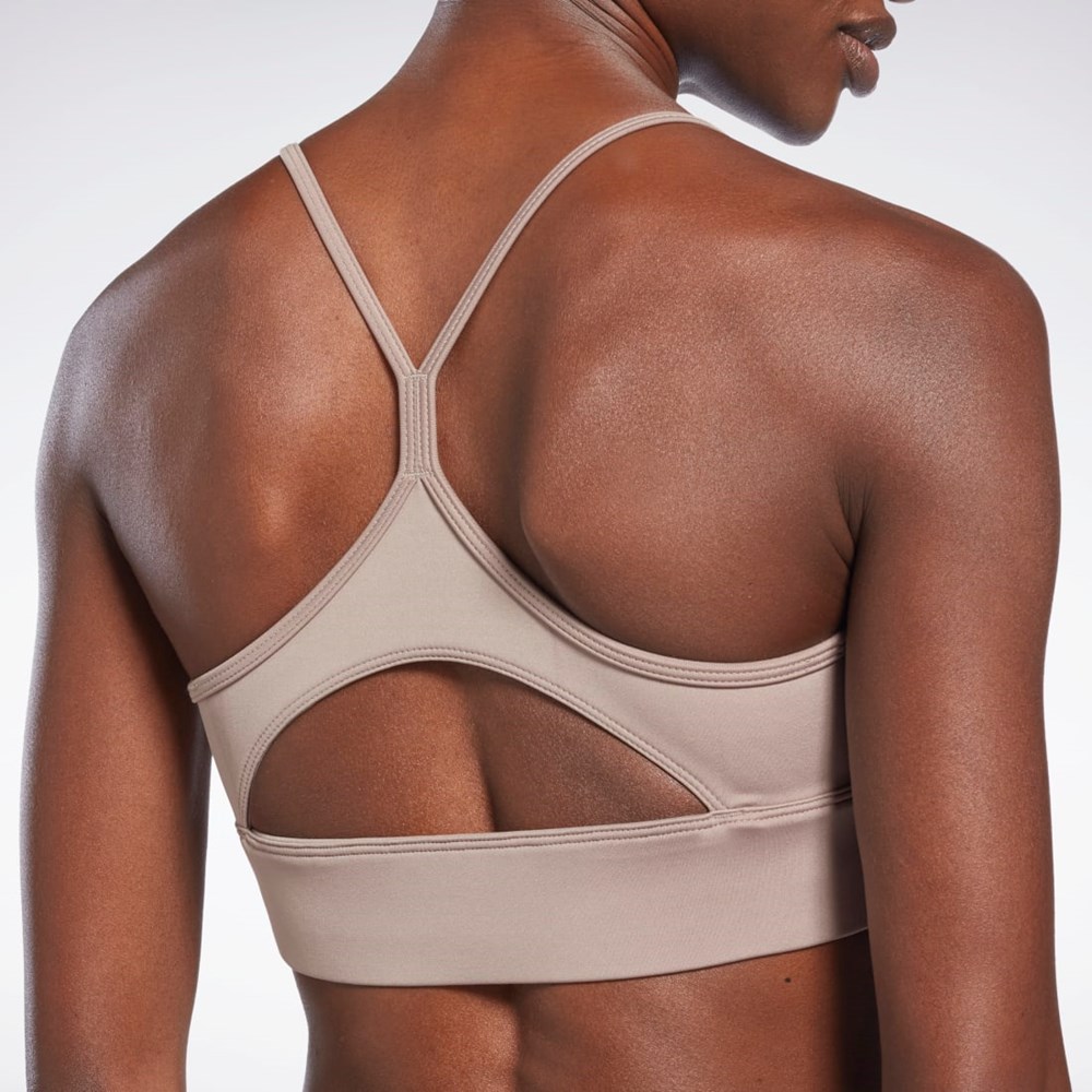 Reebok Workout Ready Sports Bra Szare | EBNC-63204