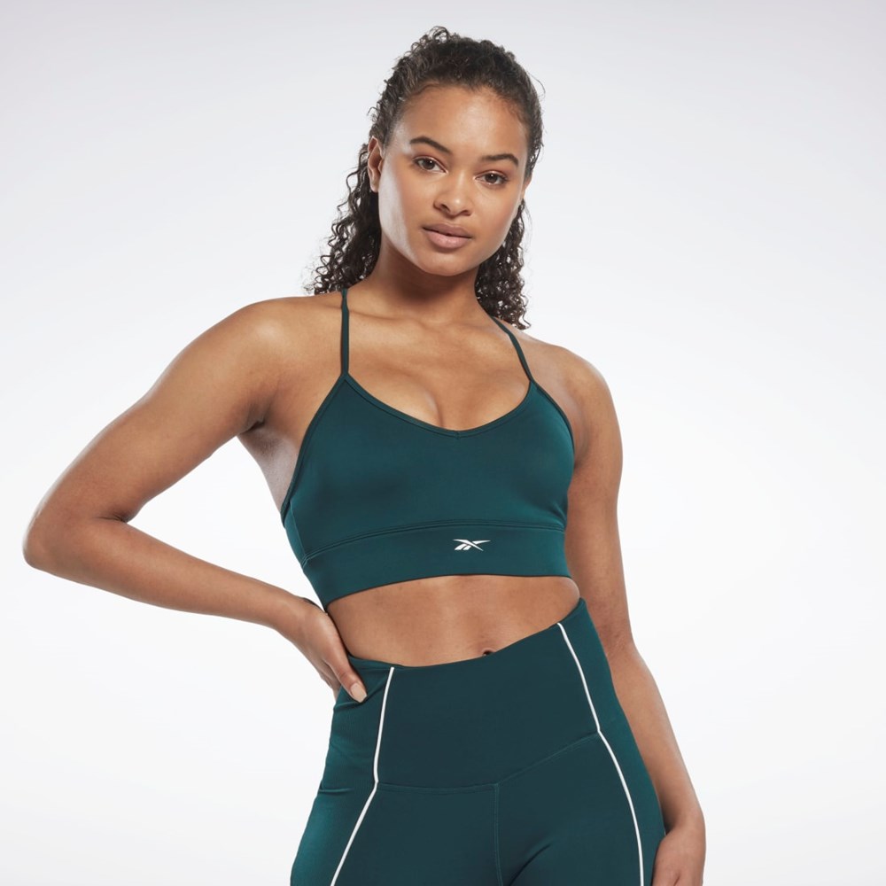 Reebok Workout Ready Sports Bra Zielone | TQUM-07468