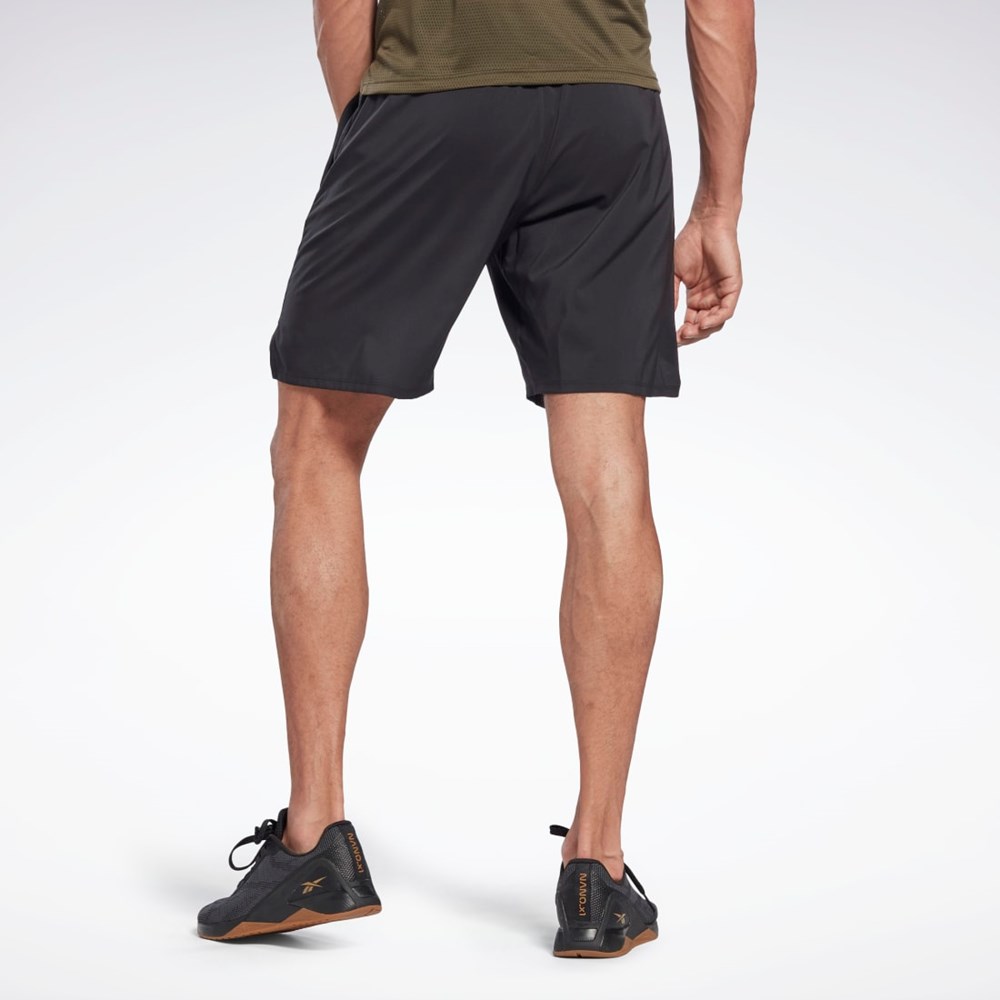 Reebok Workout Ready Strength Shorts Czarne | QTDH-19246