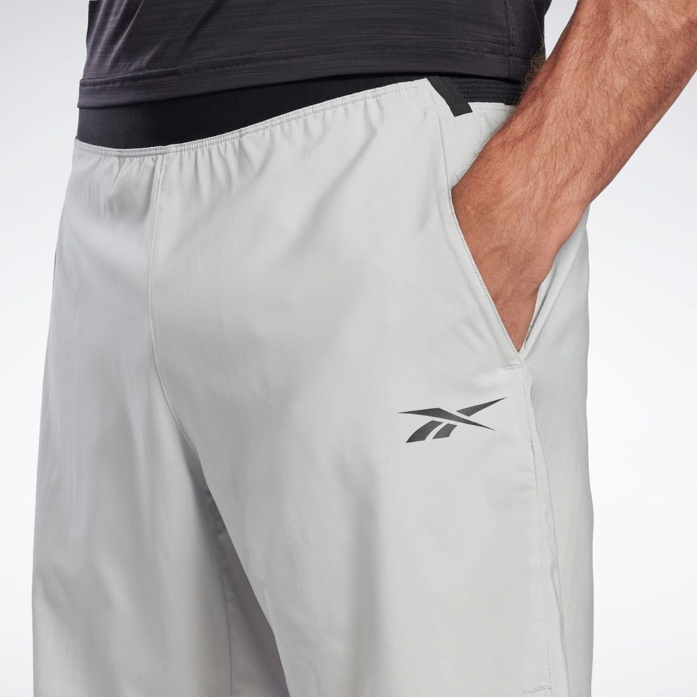 Reebok Workout Ready Strength Shorts Szare | FZPT-32560