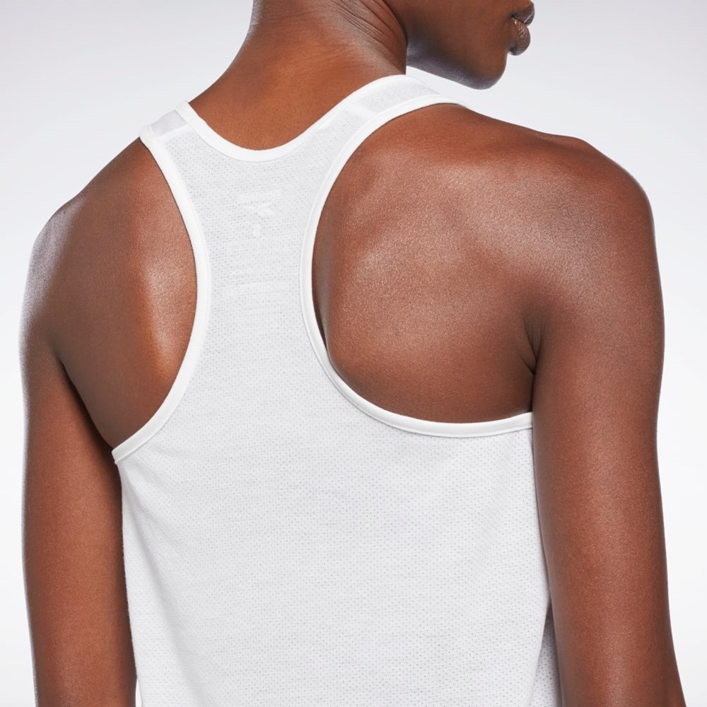 Reebok Workout Ready Supremium Big Logo Tank Top Białe | YHOR-92480