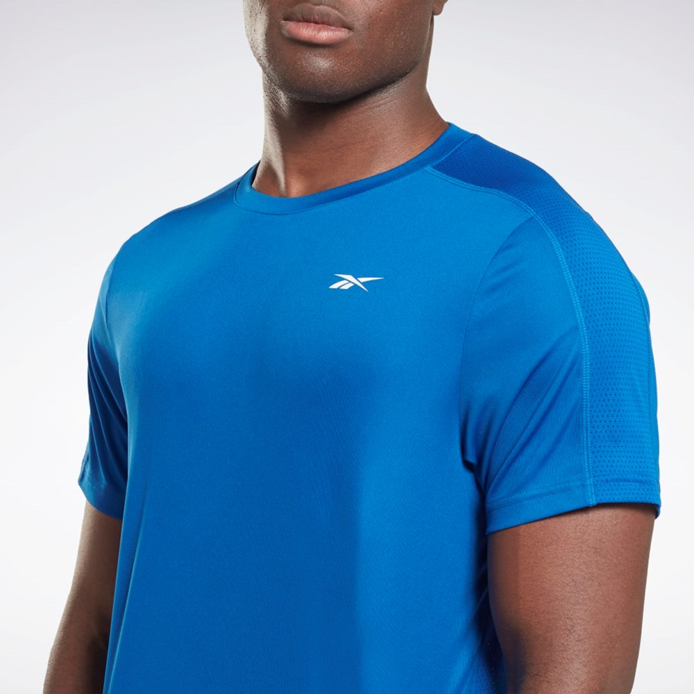 Reebok Workout Ready Tech T-Shirt Niebieskie | MHTU-38106