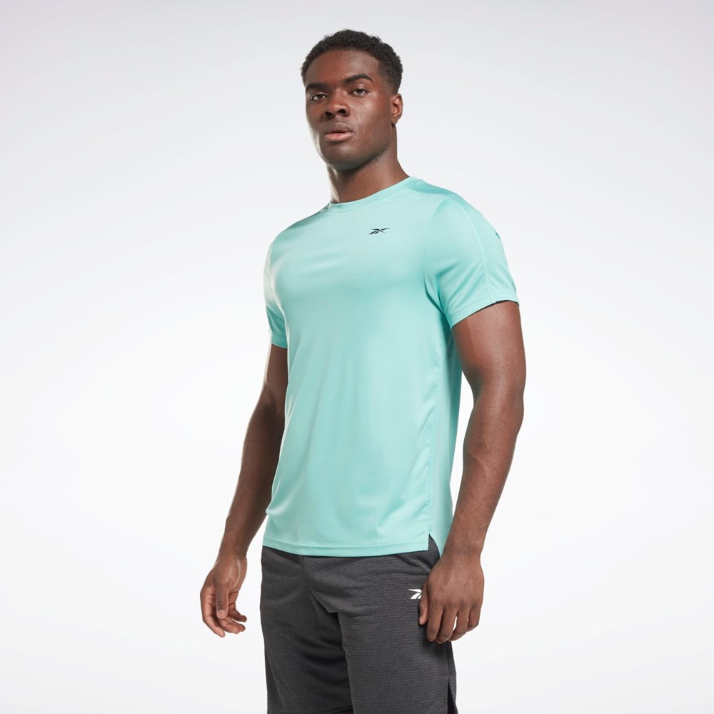 Reebok Workout Ready Tech T-Shirt Semi Classic Teal | BQCR-70524