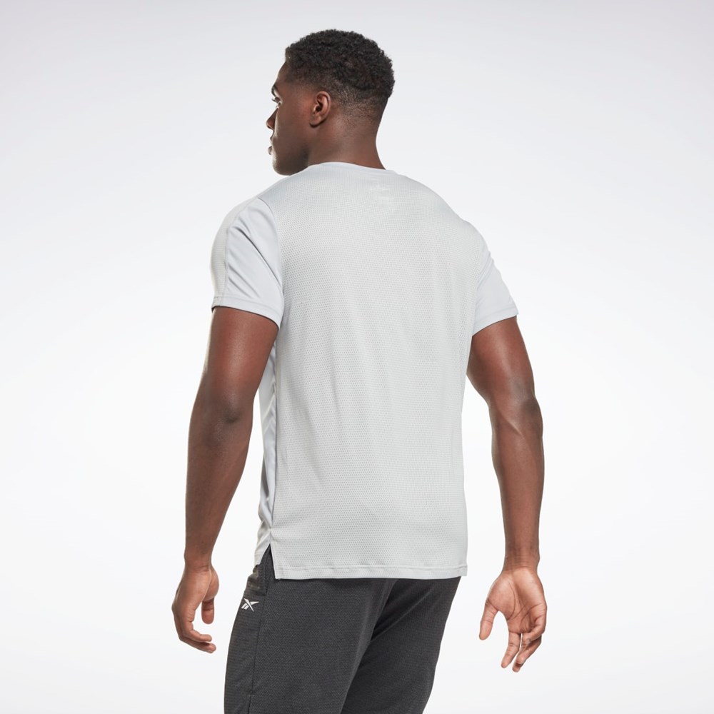 Reebok Workout Ready Tech T-Shirt Szare | IGLW-12578