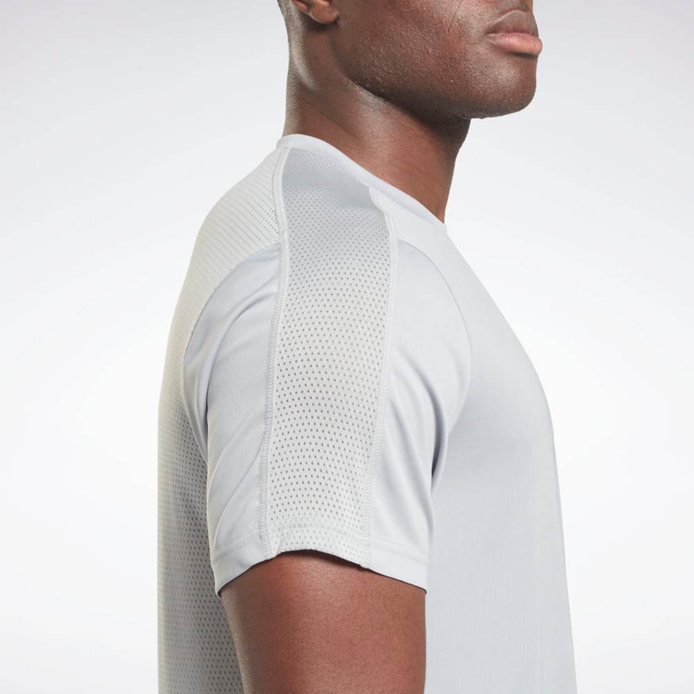 Reebok Workout Ready Tech T-Shirt Szare | IGLW-12578