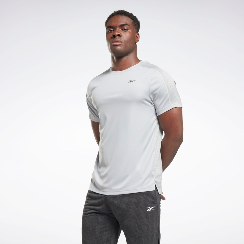 Reebok Workout Ready Tech T-Shirt Szare | IGLW-12578