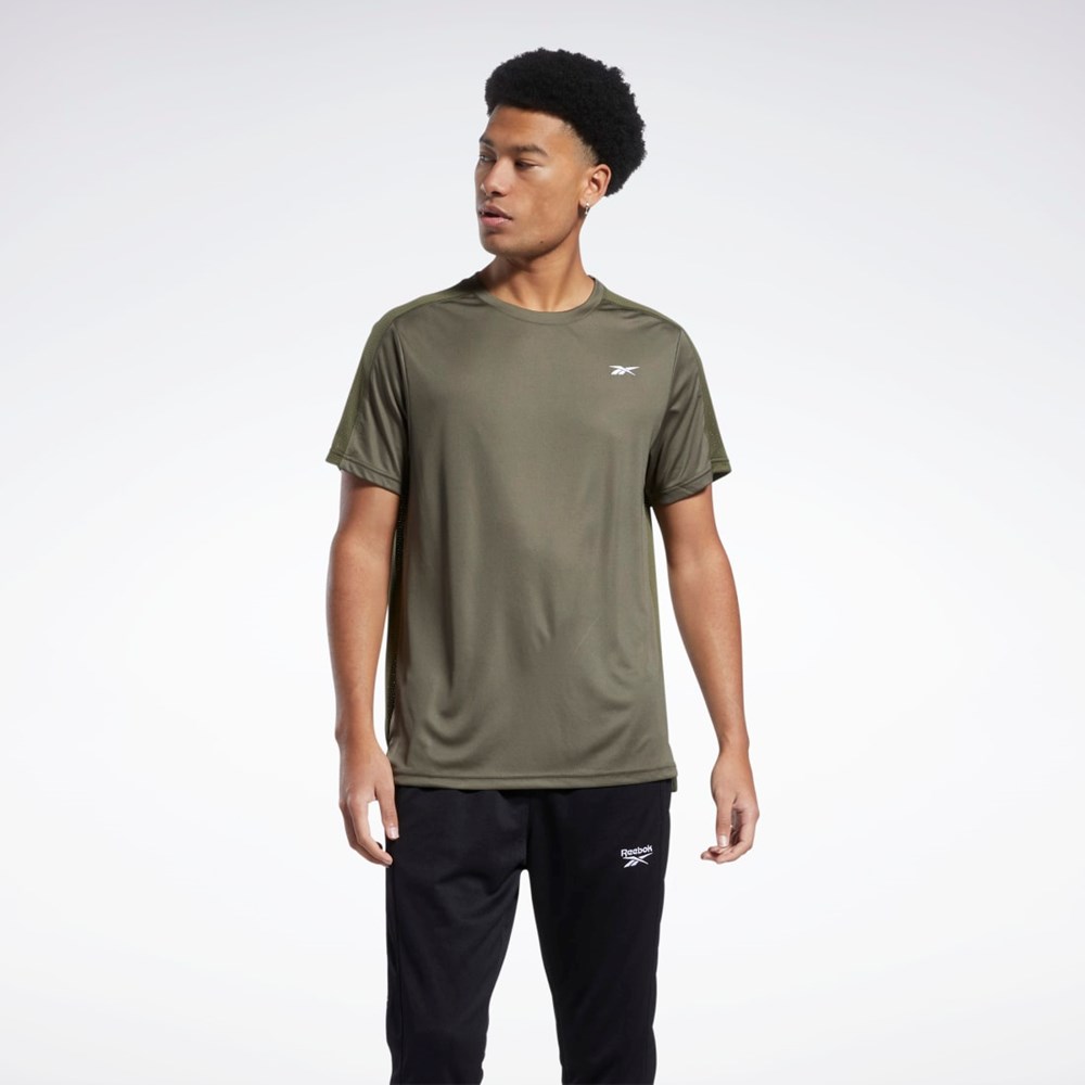 Reebok Workout Ready Tech T-Shirt Zielone | UNSM-86517