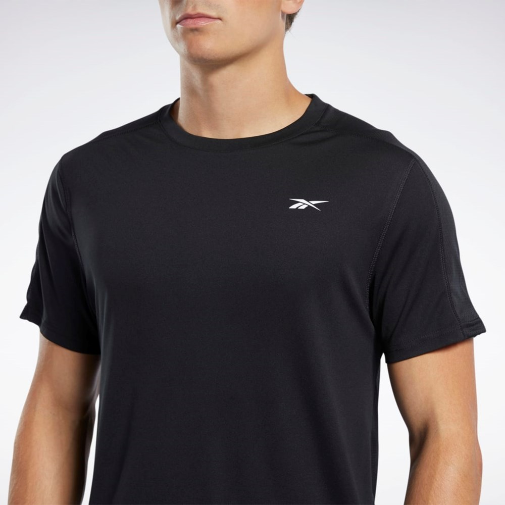 Reebok Workout Ready Tech Tee Czarne | SHMF-01869