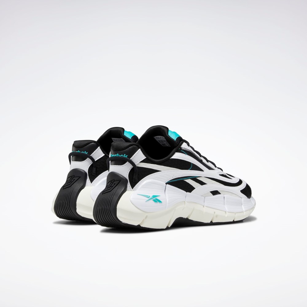 Reebok Zig Kinetica 2.5 Shoes Czarne Białe | HTQF-60918