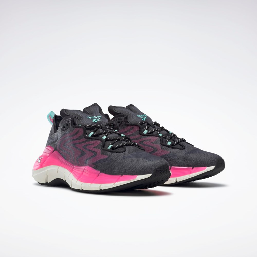 Reebok Zig Kinetica II Shoes Czarne Różowe Mięta | ZXWT-09547