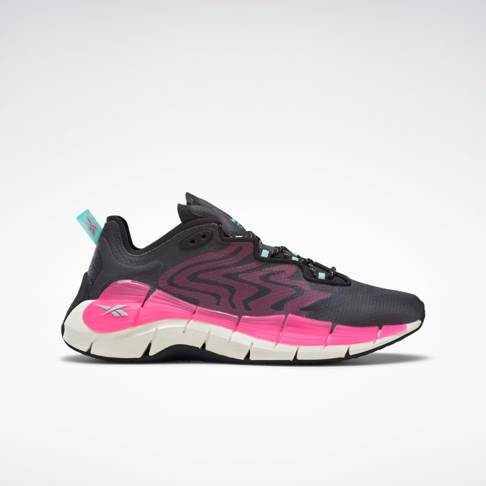 Reebok Zig Kinetica II Shoes Czarne Różowe Mięta | ZXWT-09547